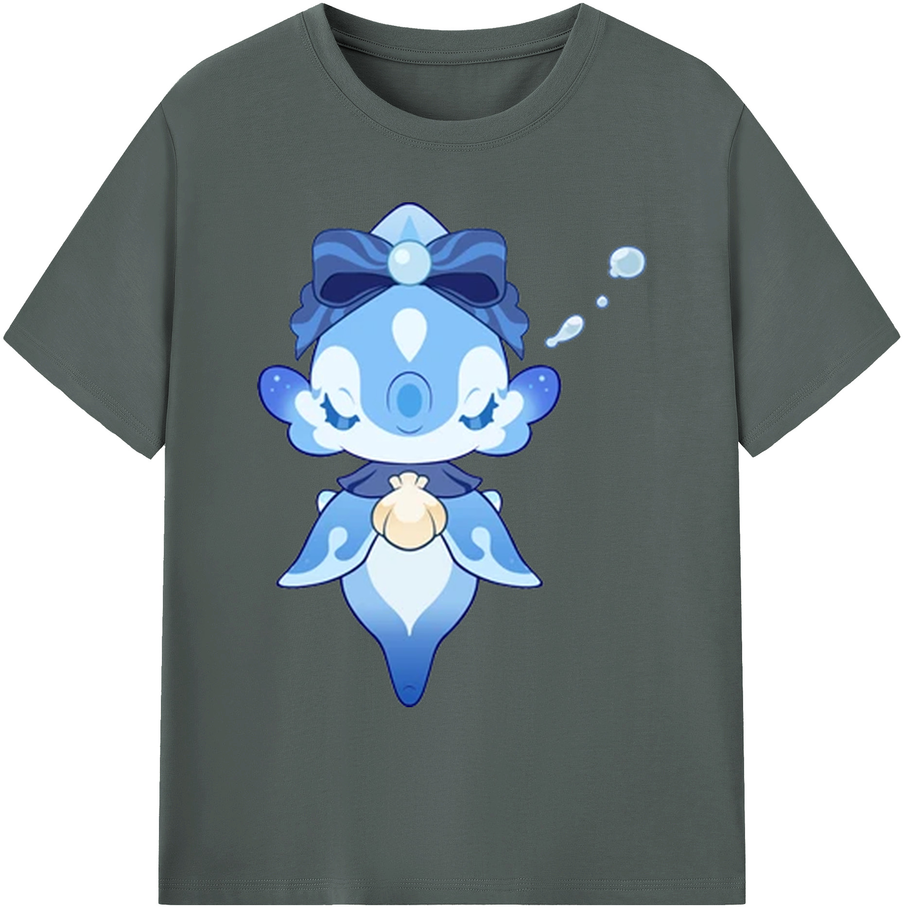 げんし神 フリーナ genshin Furina 綿100％ メンズ半袖Tシャツ｜肌触りやわらか＆通気性
